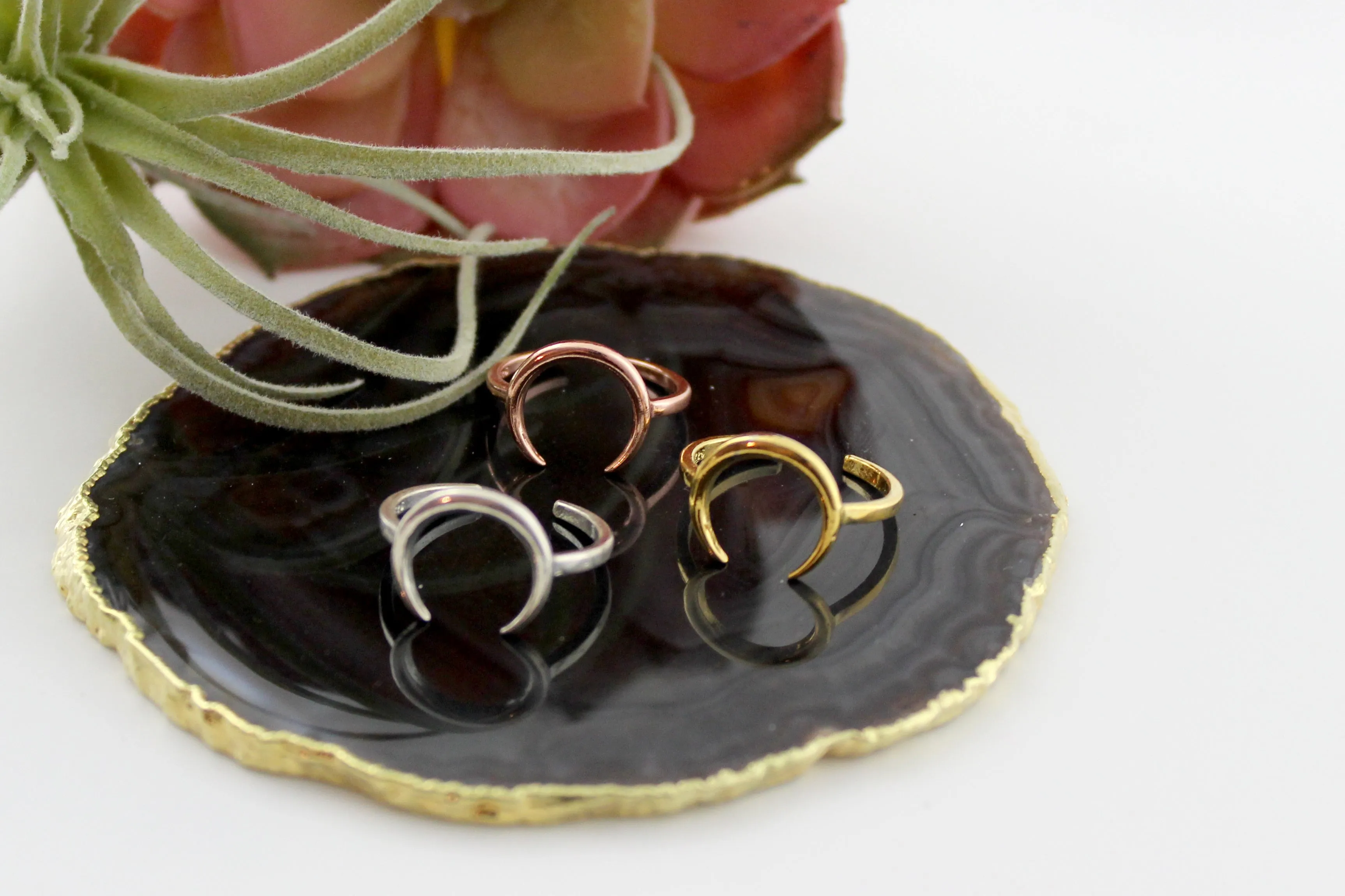 Moon Me // Crescent Ring, Vermeil or 925 Sterling Silver, Gifts for Her, Boho Jewelry // BH-R016