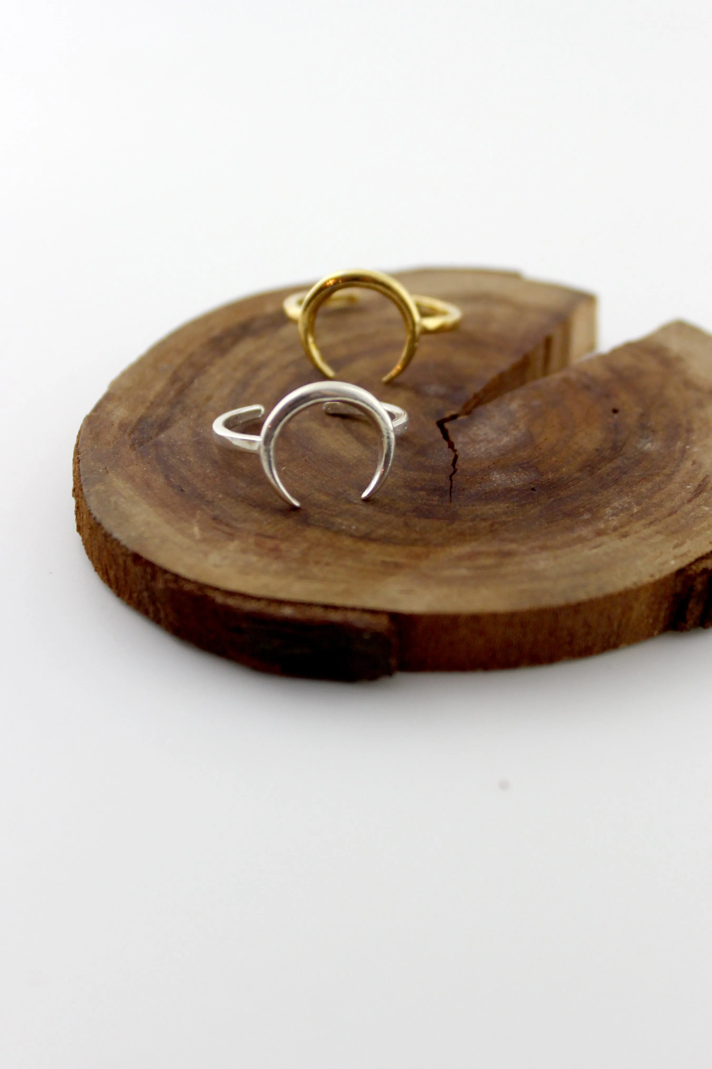 Moon Me // Crescent Ring, Vermeil or 925 Sterling Silver, Gifts for Her, Boho Jewelry // BH-R016