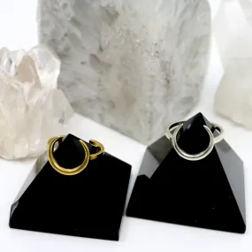 Moon Me // Crescent Ring, Vermeil or 925 Sterling Silver, Gifts for Her, Boho Jewelry // BH-R016
