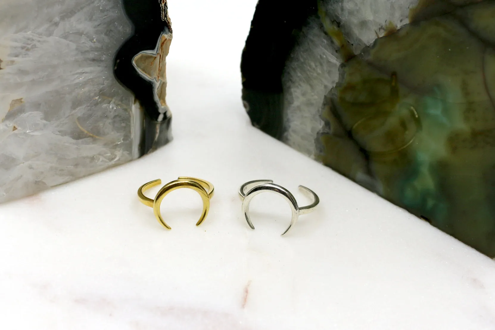 Moon Me // Crescent Ring, Vermeil or 925 Sterling Silver, Gifts for Her, Boho Jewelry // BH-R016