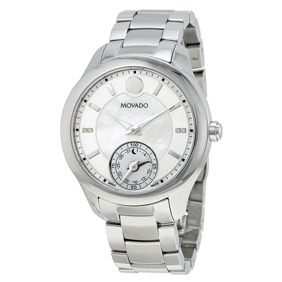 Movado Bellina Motion White Mother Of Pearl Dial Ladies Smart Watch 0660004