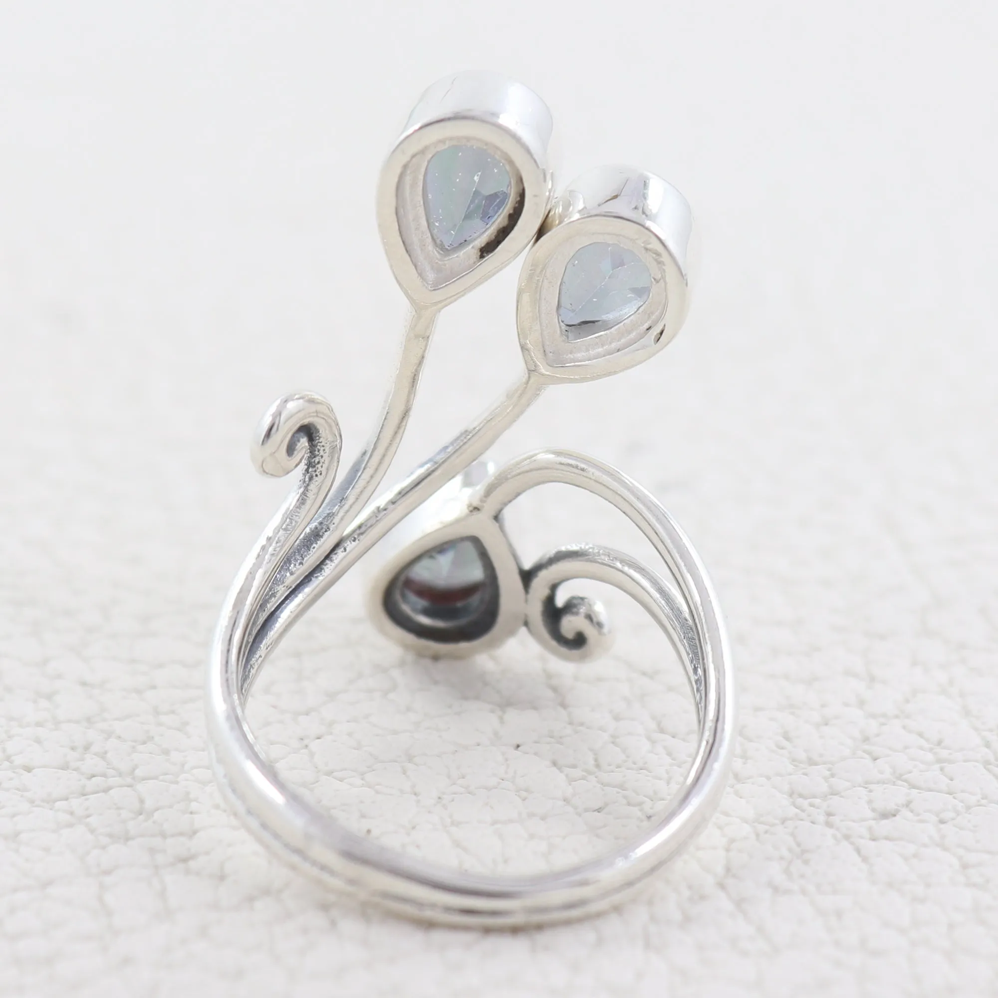 Mystic Quartz 925 Sterling Silver Ring