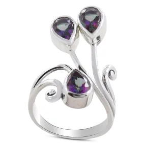 Mystic Quartz 925 Sterling Silver Ring