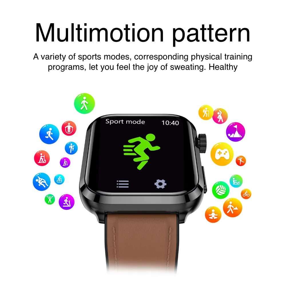 New 2024 Smart Watch for Health With Fitness Tracker Blood Pressure, Blood Glucose, Blood Lipids, Uric Acid Test
