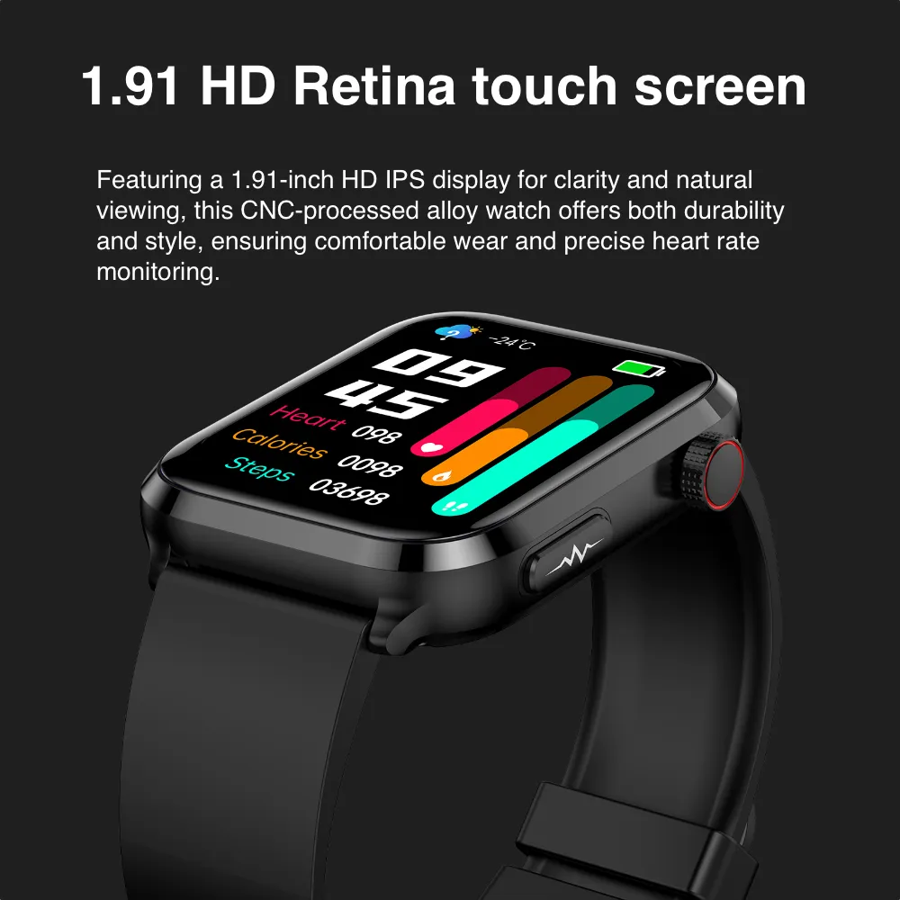 New 2024 Smart Watch for Health With Fitness Tracker Blood Pressure, Blood Glucose, Blood Lipids, Uric Acid Test