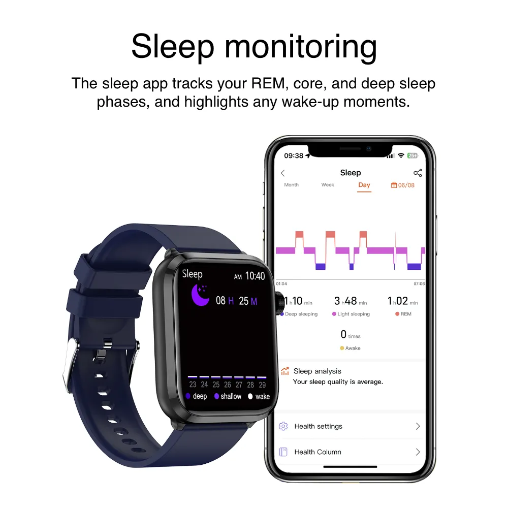 New 2024 Smart Watch for Health With Fitness Tracker Blood Pressure, Blood Glucose, Blood Lipids, Uric Acid Test