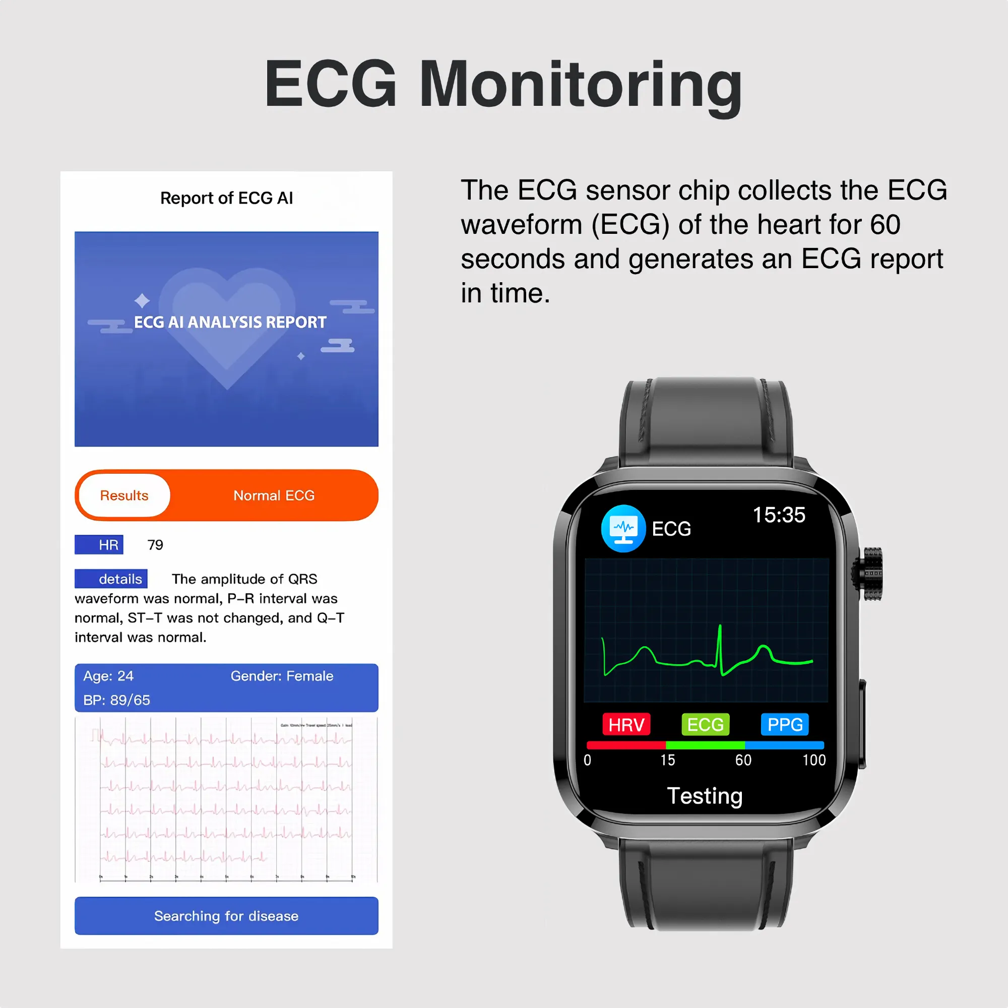 New 2024 Smart Watch for Health With Fitness Tracker Blood Pressure, Blood Glucose, Blood Lipids, Uric Acid Test