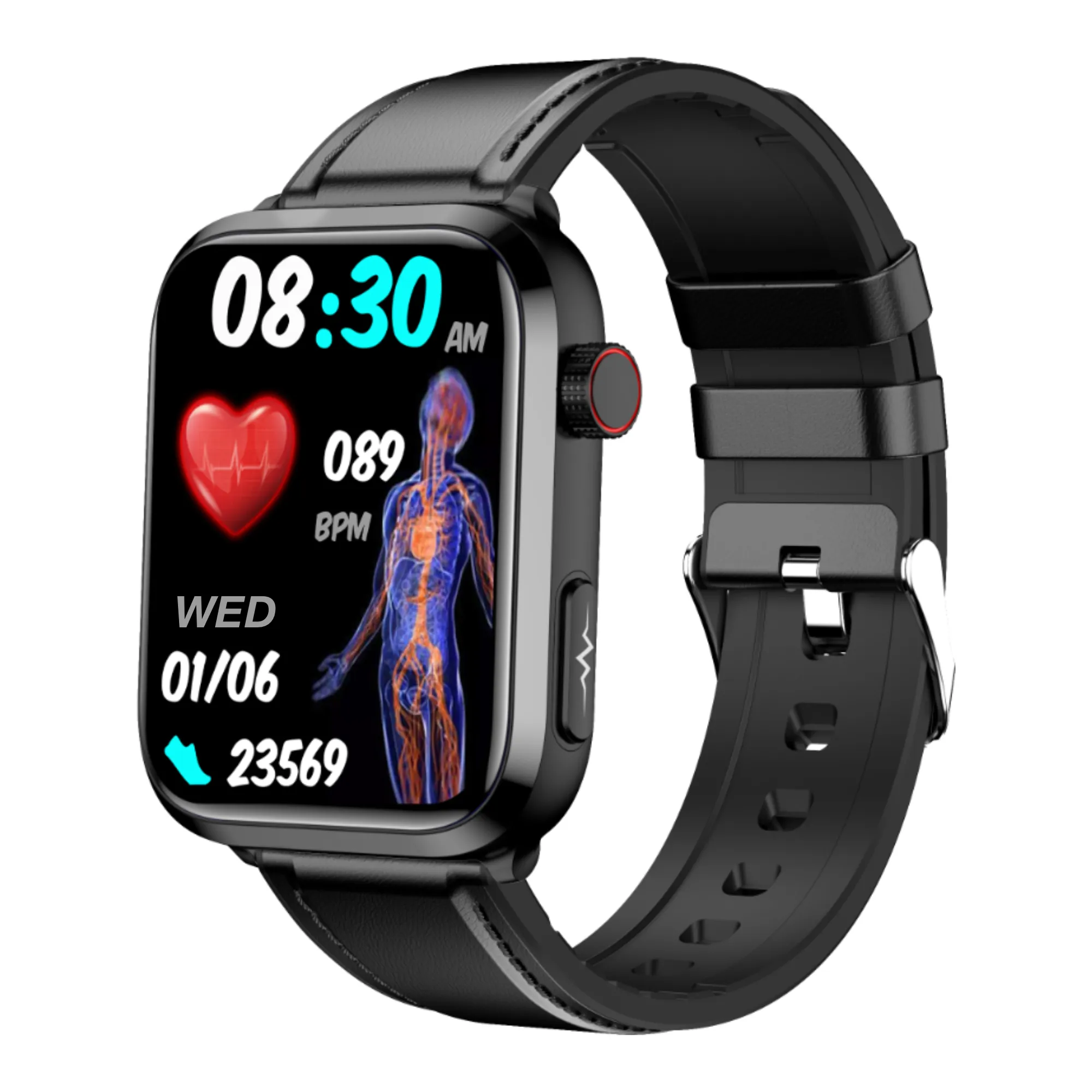 New 2024 Smart Watch for Health With Fitness Tracker Blood Pressure, Blood Glucose, Blood Lipids, Uric Acid Test