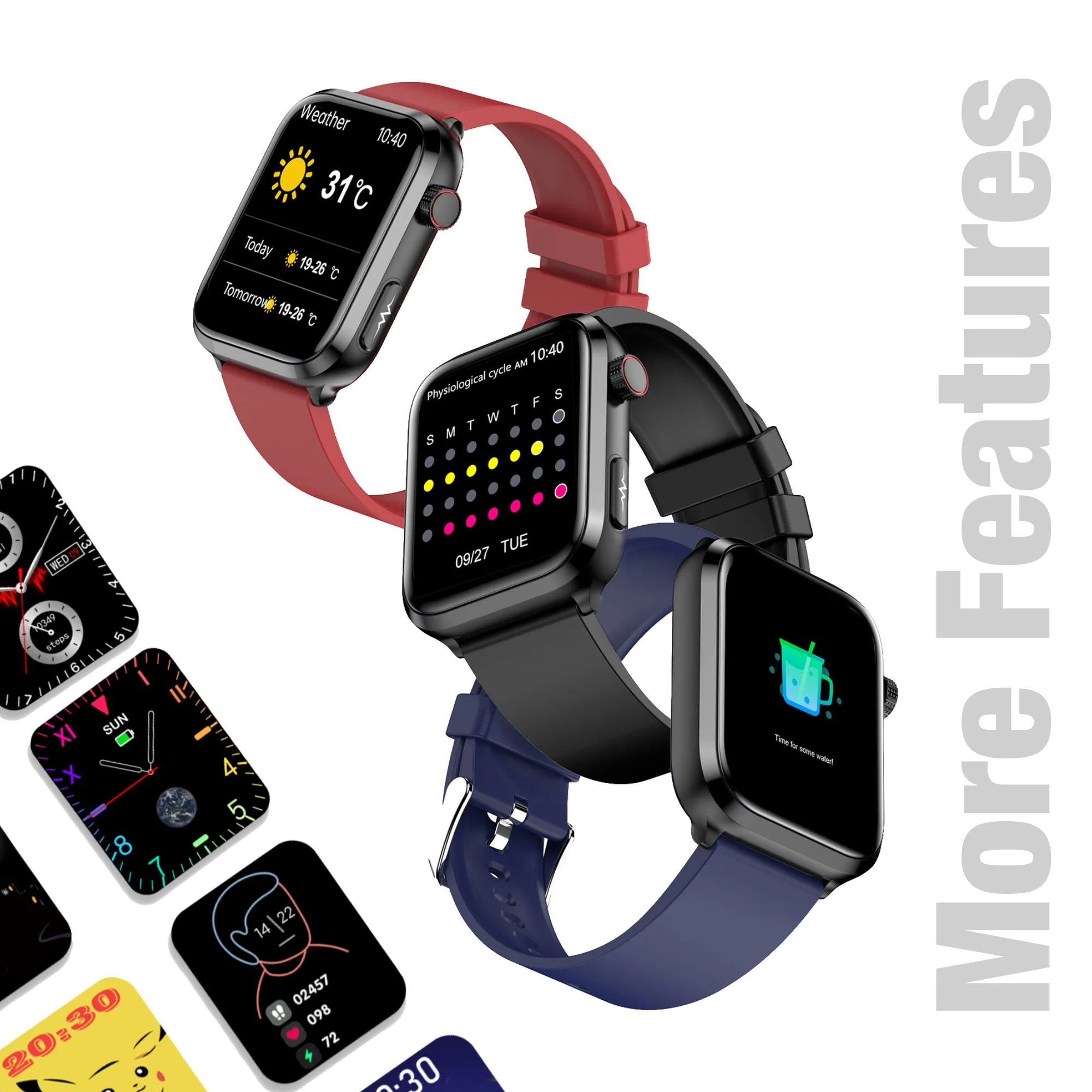 New 2024 Smart Watch for Health With Fitness Tracker Blood Pressure, Blood Glucose, Blood Lipids, Uric Acid Test