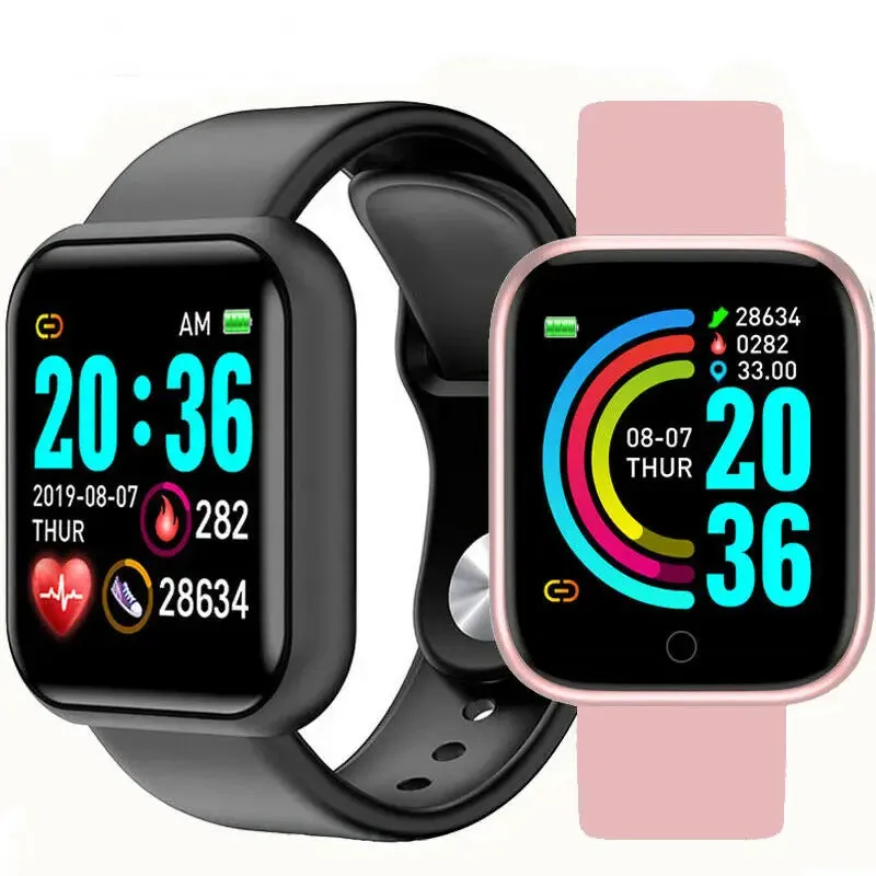 New Arrival Y68 D20s Fitpro App Waterproof Sport Fitness Tracker Smart Watch