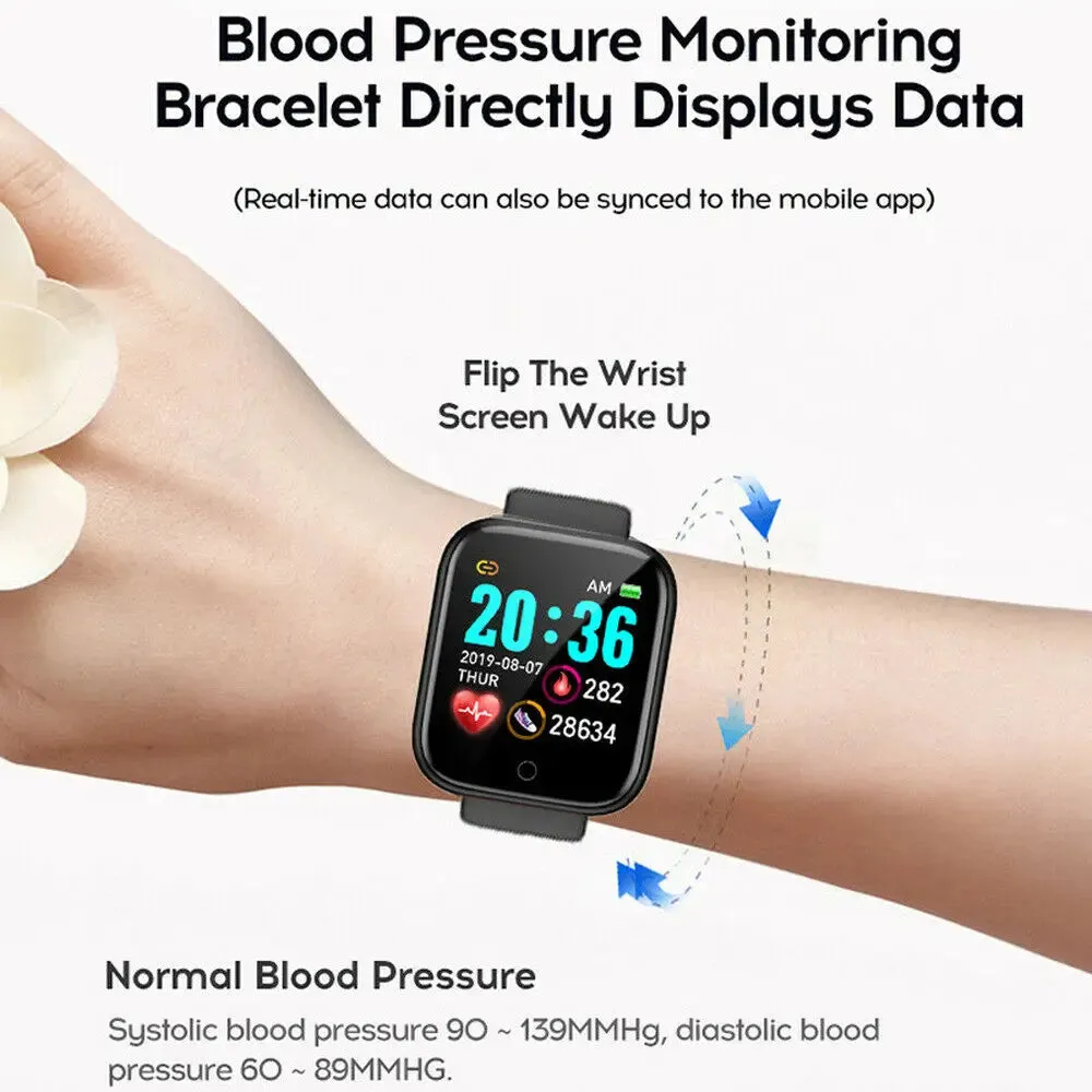 New Arrival Y68 D20s Fitpro App Waterproof Sport Fitness Tracker Smart Watch