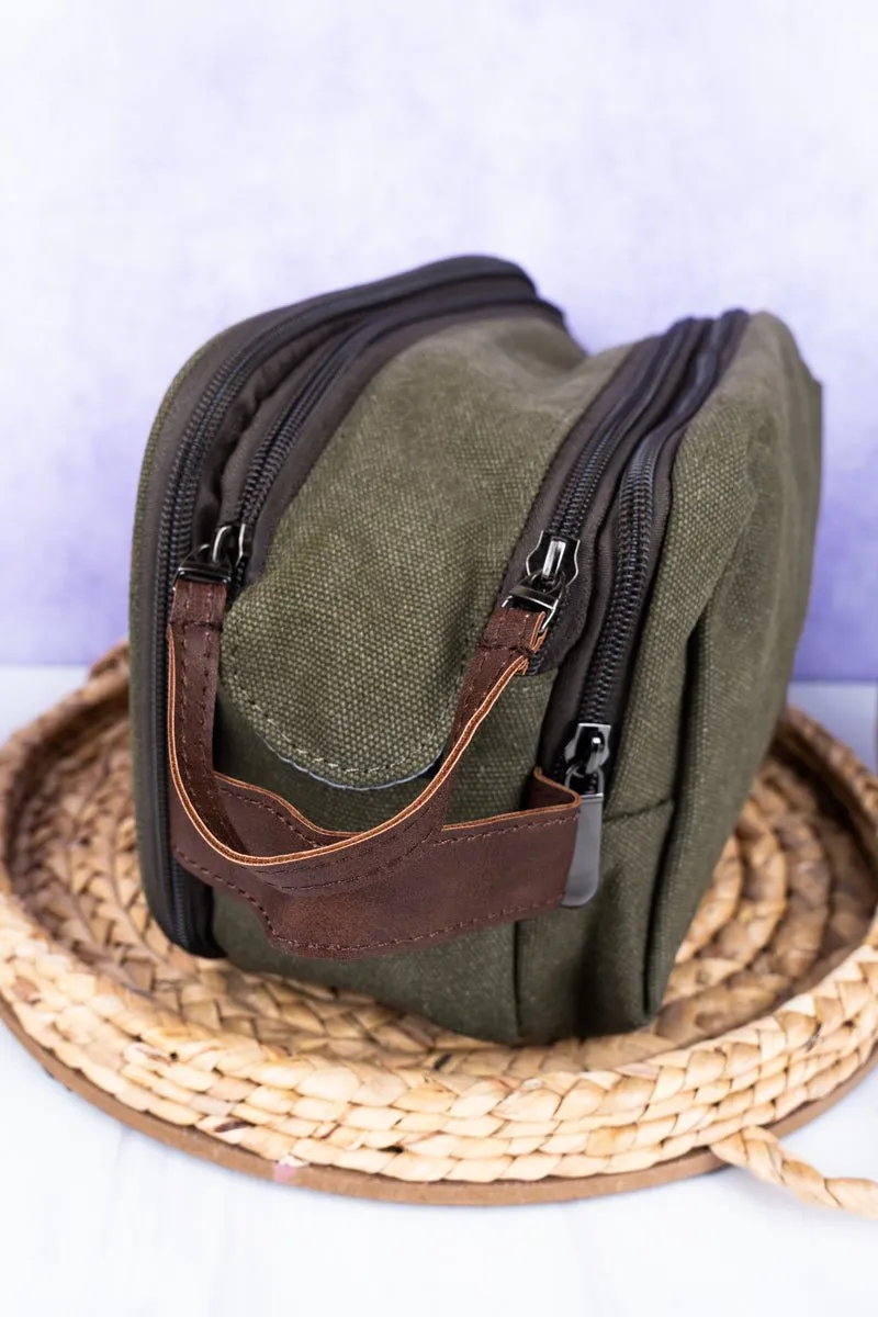 NGIL Green Travel Ready Toiletry Bag