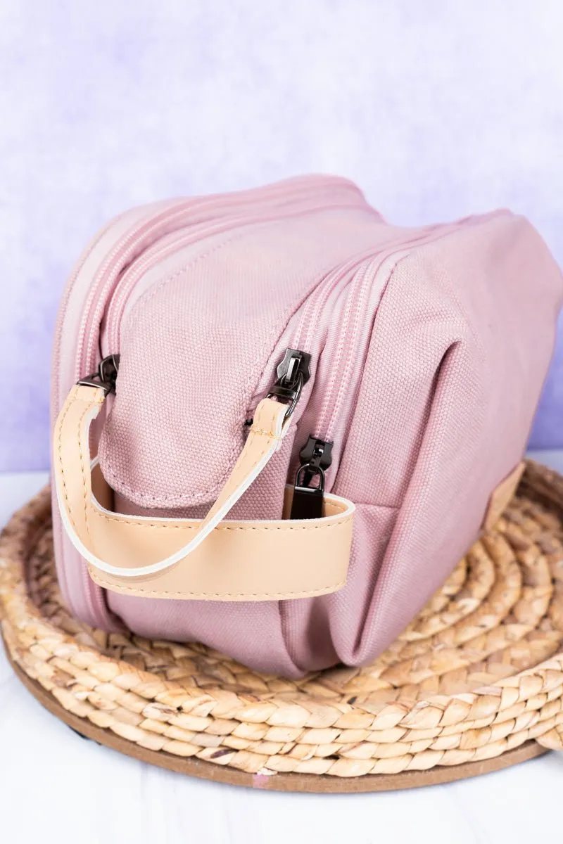 NGIL Pink Travel Ready Toiletry Bag