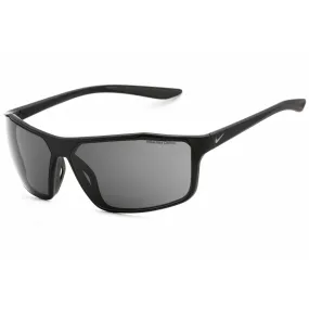 Nike Unisex Sunglasses - Matte Black/Cool Grey Rectangular | NIKE WINDSTORM CW4674 010