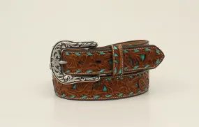 Nocona Pierced Leather Western Belt