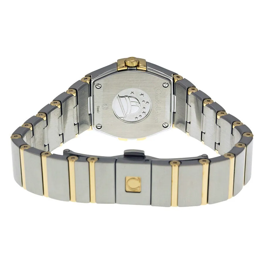 Omega Constellation Champagne Mother of Pearl Dial Steel and Yellow Gold Diamond Ladies Watch 12325246057001