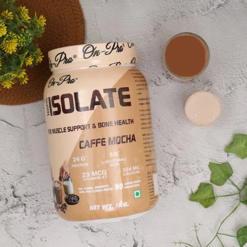 ONPRO 100% ISOLATE PROTEIN POWDER JAR PACK (CAFFE MOCHA FLAVOUR)