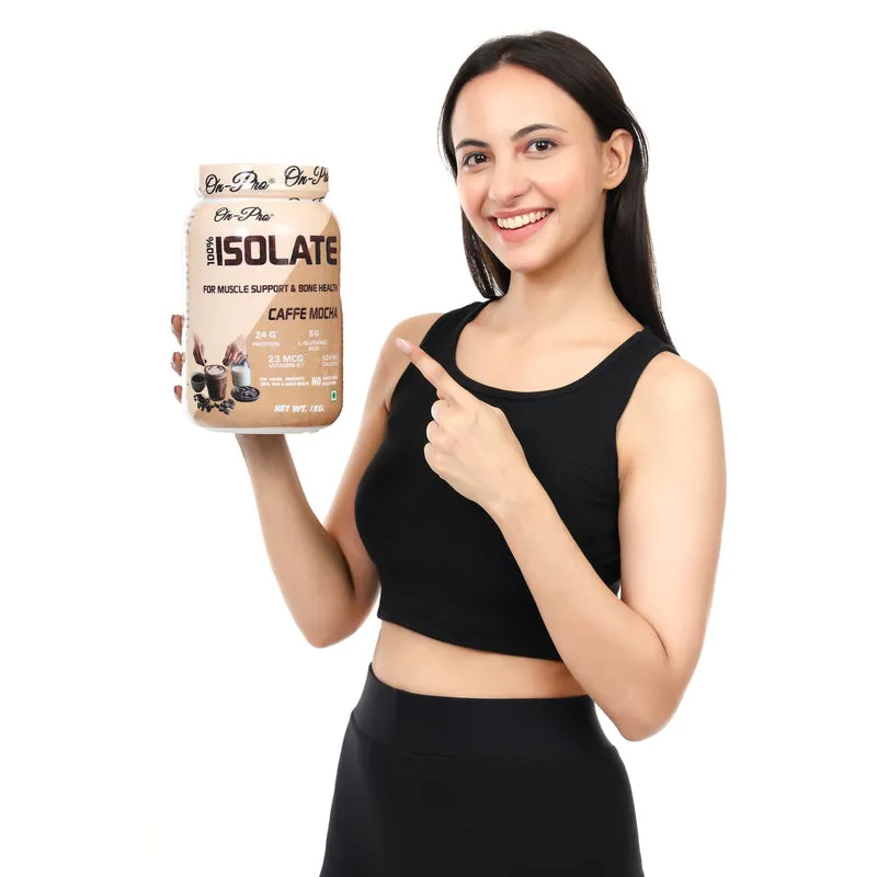 ONPRO 100% ISOLATE PROTEIN POWDER JAR PACK (CAFFE MOCHA FLAVOUR)