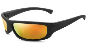 Orange Mirrored Sports Sunglasses for Men - Stylish  Functional Eyewear