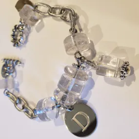 Personalized Crystal Quartz Chain Bracelet