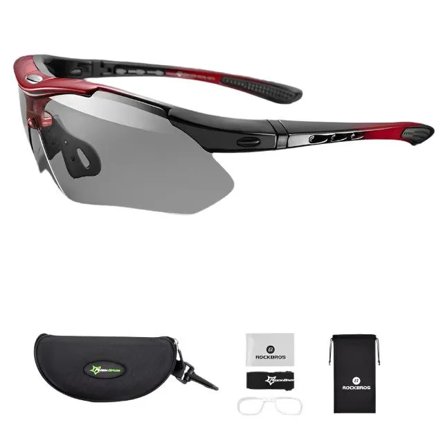 Photochromic Bicycle Cycling Polarized Sunglasses UV400