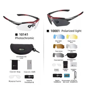 Photochromic Bicycle Cycling Polarized Sunglasses UV400