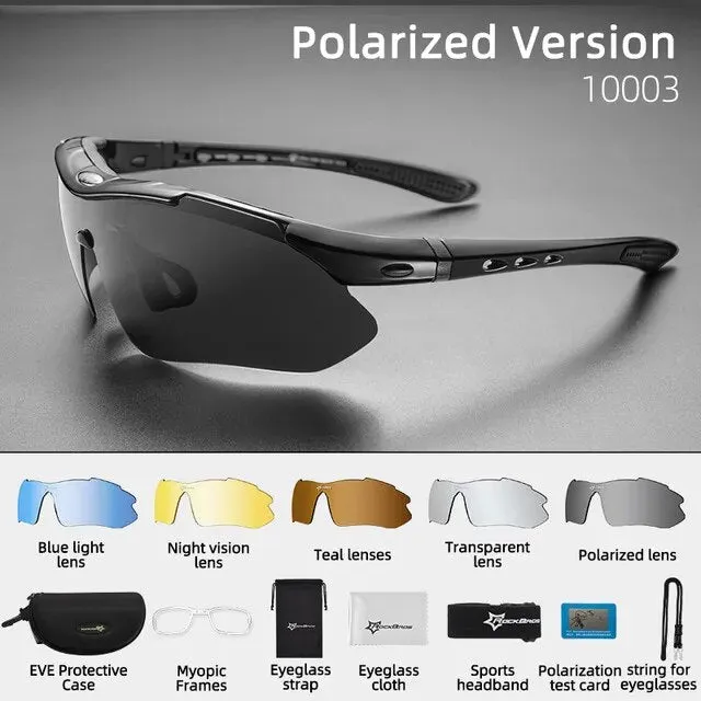 Photochromic Bicycle Cycling Polarized Sunglasses UV400