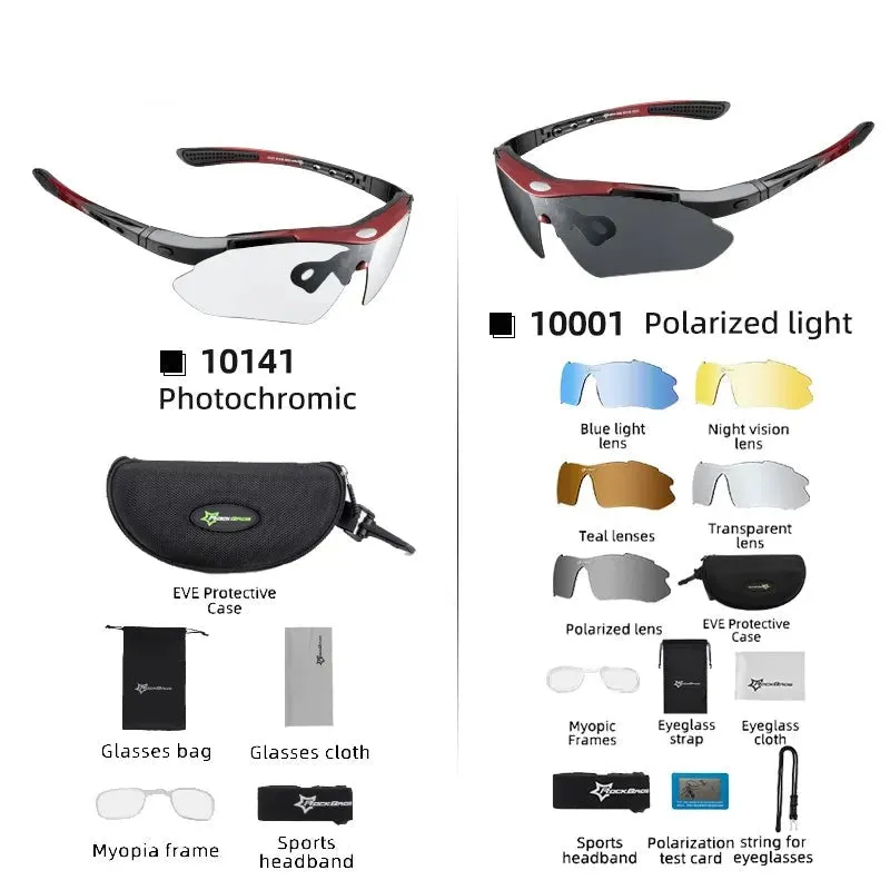 Photochromic Bicycle Cycling Polarized Sunglasses UV400