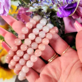 Pink Jade Waterfall Bracelet for Acceptance and Serenity