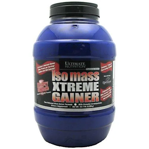 Platinum Series Iso Mass Xtreme Gainer Strawberry 10.11 Lbs.