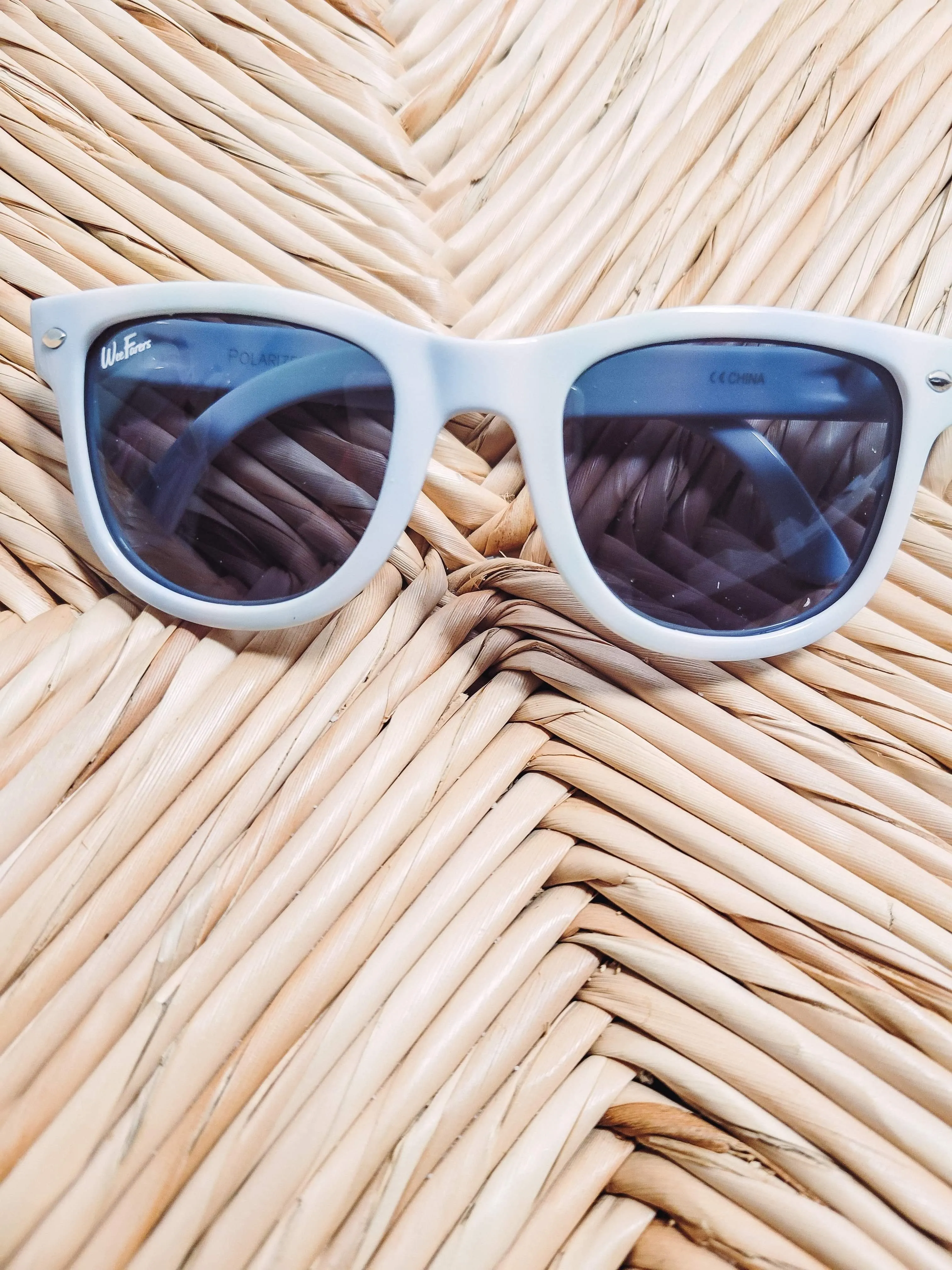 Polarized WeeFarers Sunglasses - Tie Dye Blue/Green
