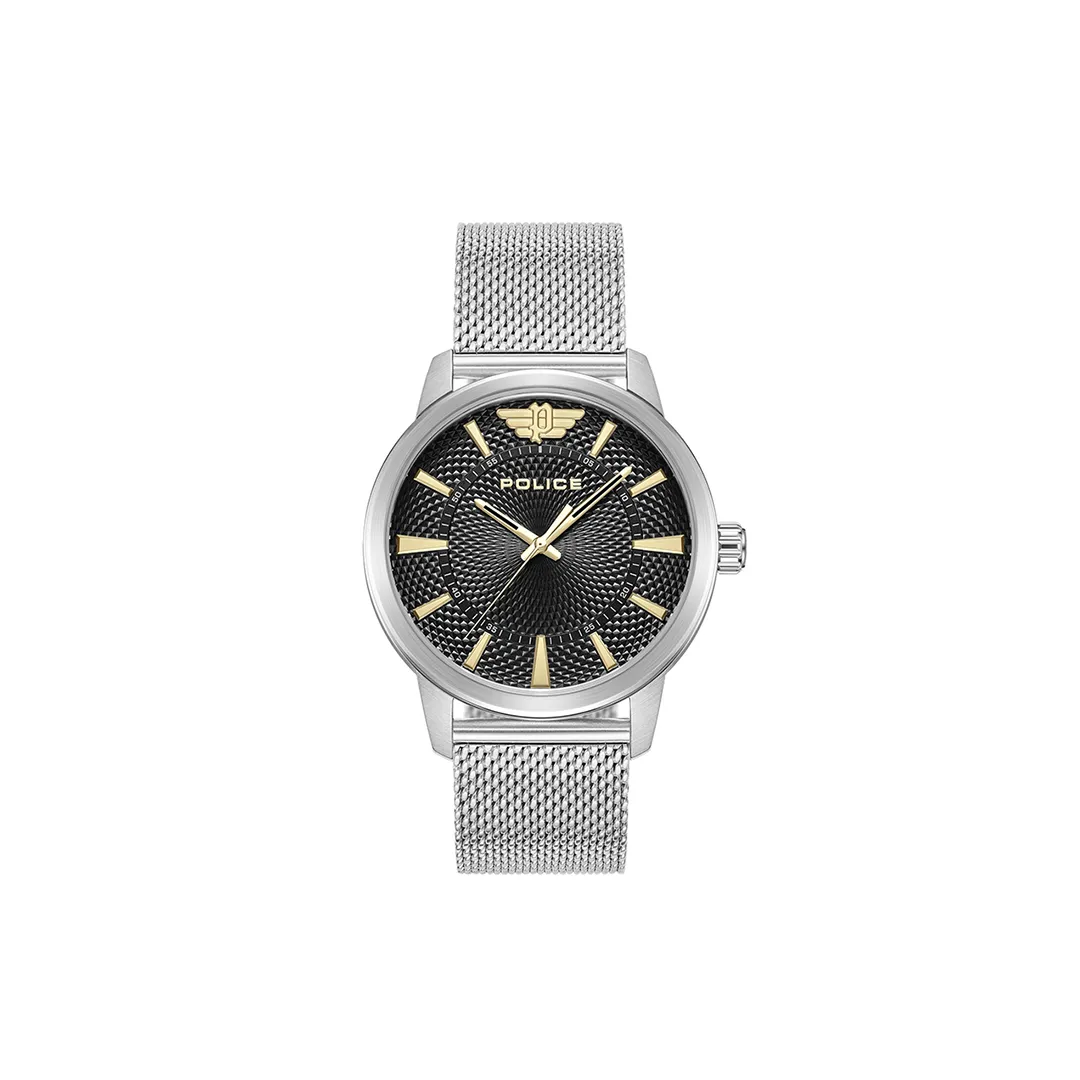 Police Raho 3 Hands-Date Mesh Strap Watch PEWJG0005002