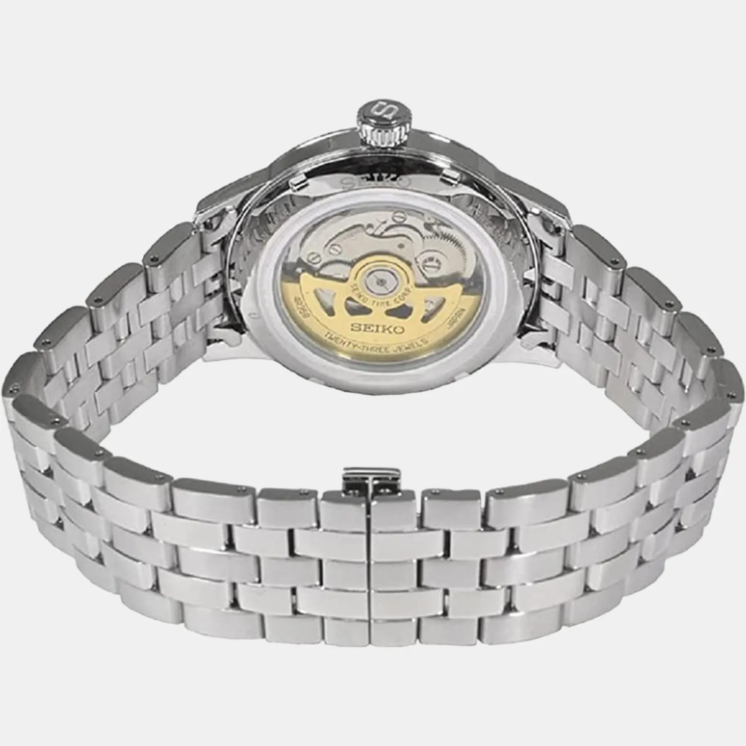Presage Men's Beige Analog Stainless Steel Automatic Watch SRPF45J1