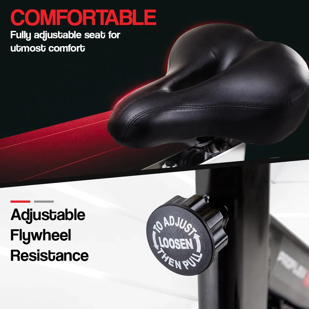 PROFLEX SPN750 II Commercial Spin Bike  - Red