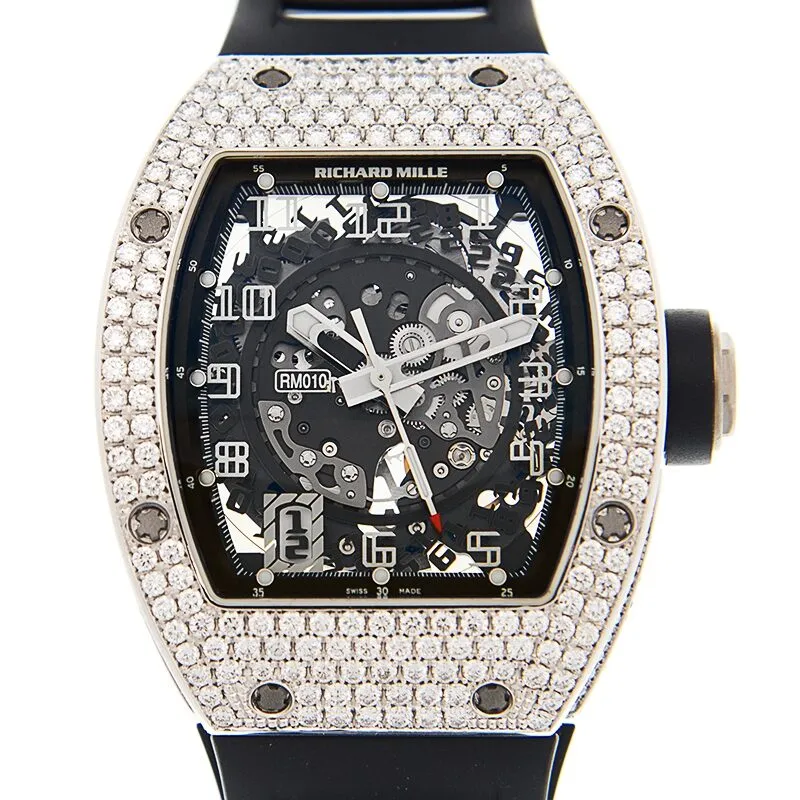 Richard Mille Automatic Men's 18kt White Gold Watch RM010