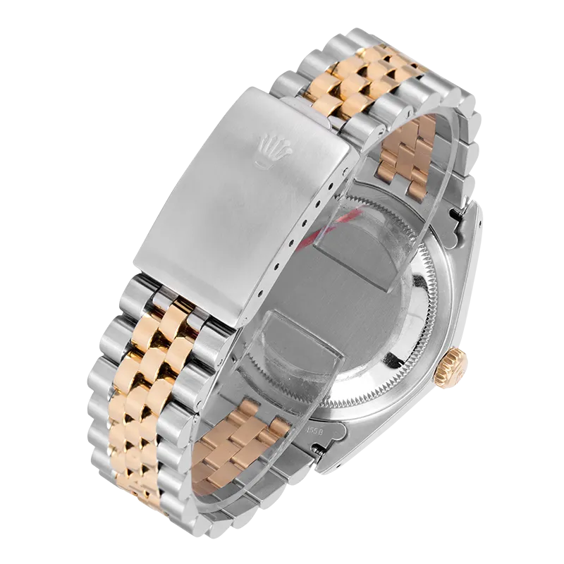 Rolex Datejust 36 Bi-Metal Jubilee Diamond Set Custom Watch 116203