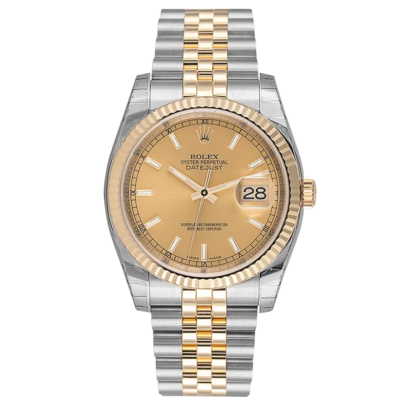Rolex Datejust 36 Bi-Metal Jubilee Diamond Set Custom Watch 116203