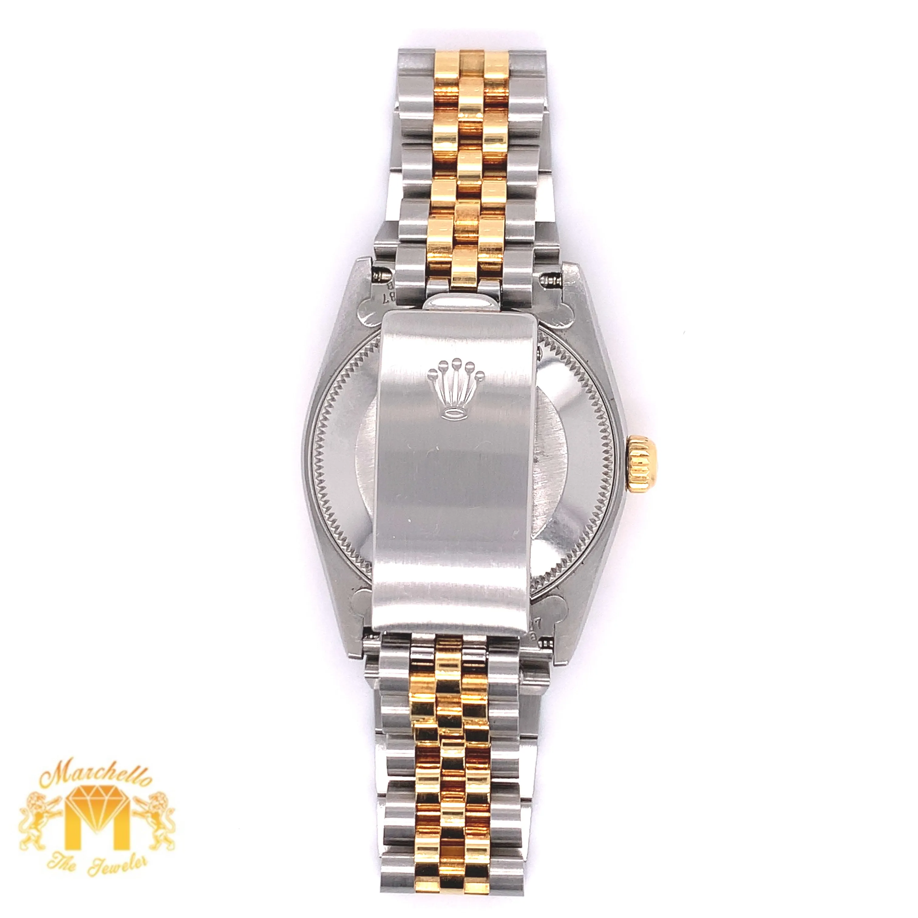 Rolex Datejust Watch with Two-tone Jubilee Bracelet (31 mm, factory diamond dial)