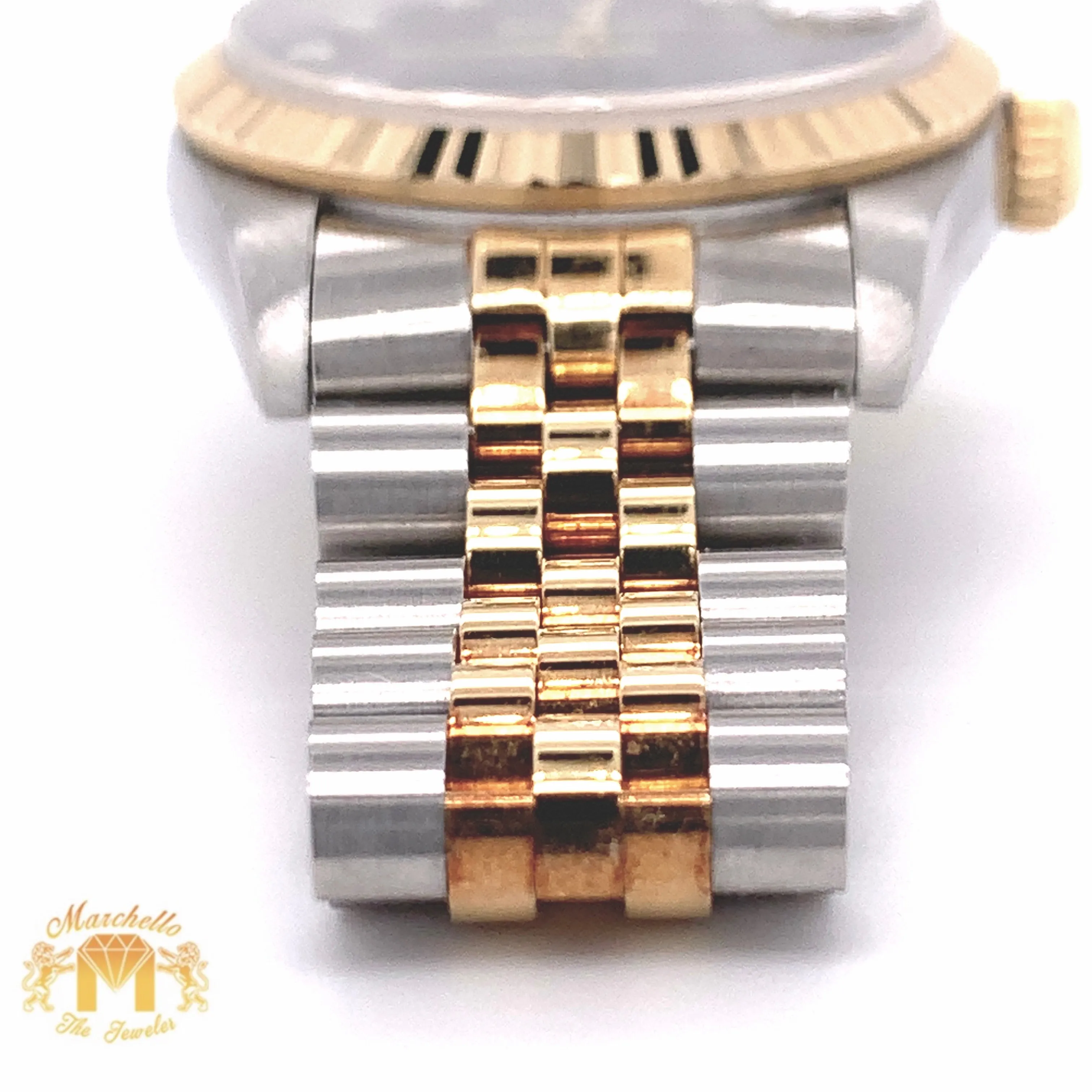 Rolex Datejust Watch with Two-tone Jubilee Bracelet (31 mm, factory diamond dial)