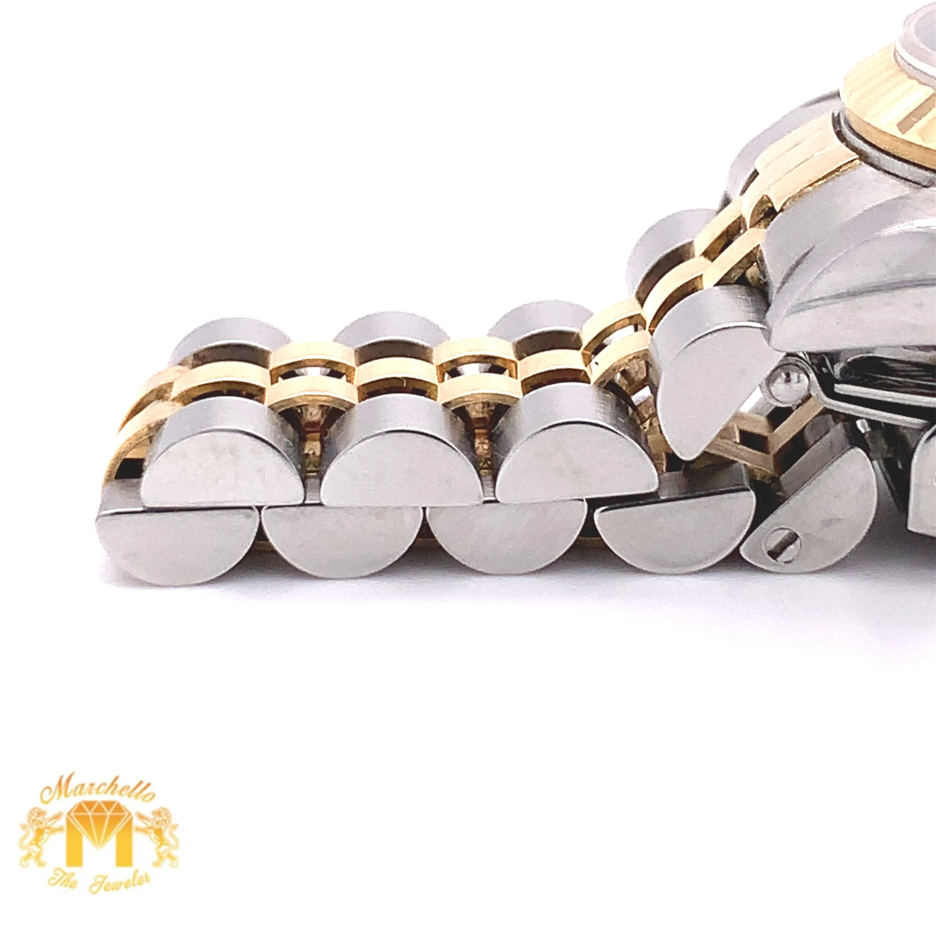 Rolex Datejust Watch with Two-tone Jubilee Bracelet (31 mm, factory diamond dial)