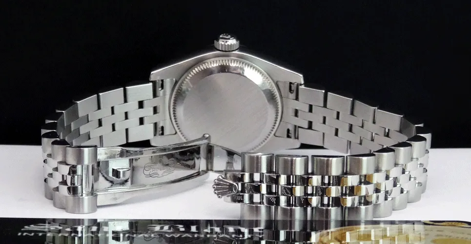 ROLEX Ladies White Gold & Stainless DateJust Blue Roman Dial Model 179174