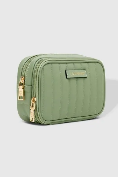ROSIE COSMETIC CASE RECYCLED SAGE