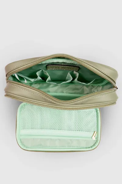 ROSIE COSMETIC CASE RECYCLED SAGE