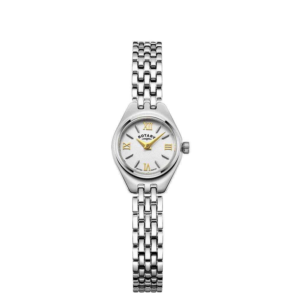 Rotary Ladies Steel Mini Traditional Cocktail Bracelet Watch