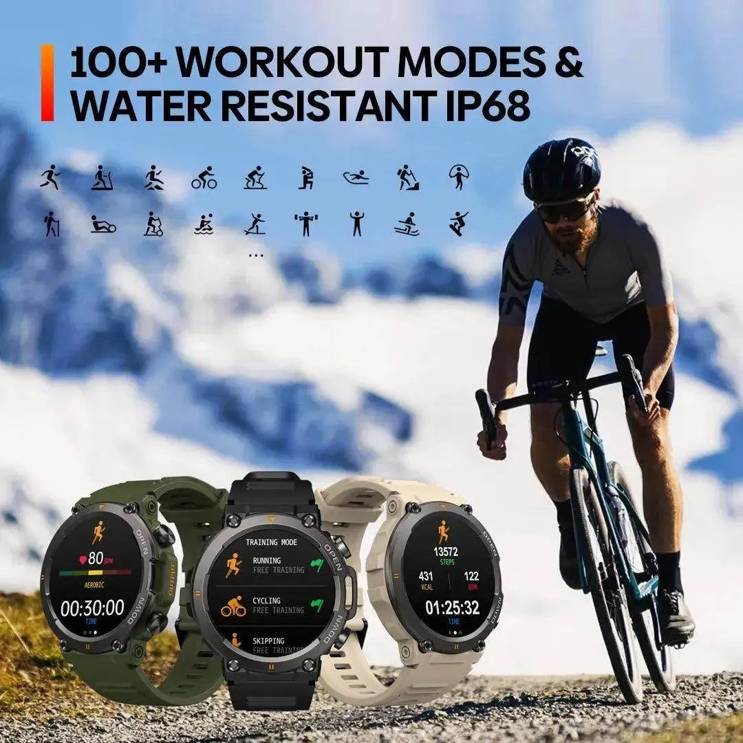 Rugged Fitness Sports Smartwatch for Men