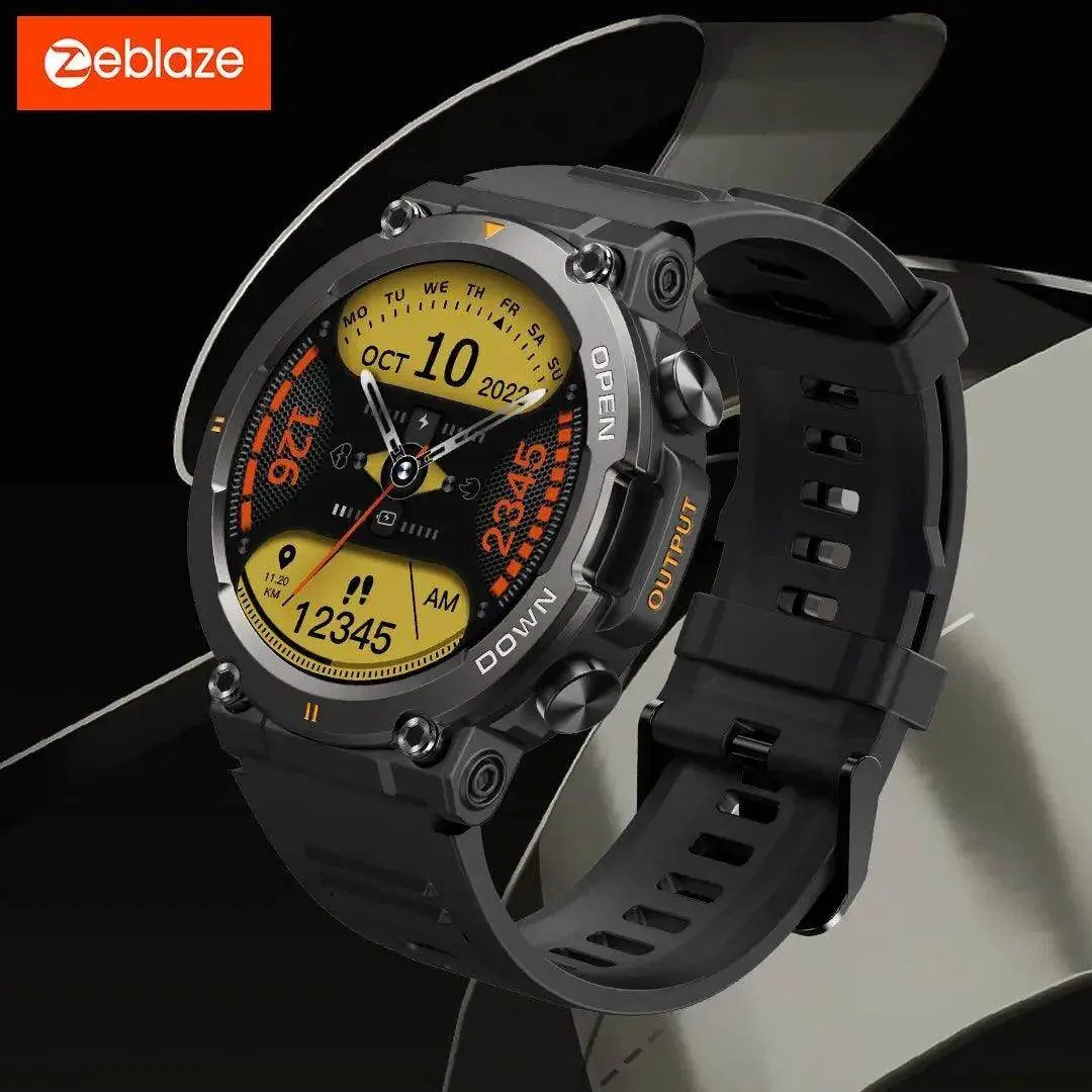 Rugged Fitness Sports Smartwatch for Men