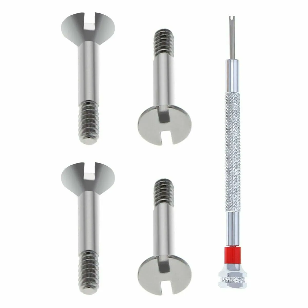 SET OF 4 "H" SCREW FOR HUBLOT 6.5MM FIX RUBBER LEATHER STRAP BAND   SCREWDRIVER
