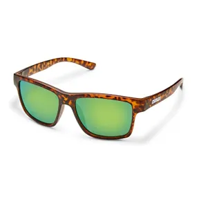 Smith Optics Lifestyle Suncloud 205298 a-Team Sunglasses N9P58K7 - Polarized Green Mirror Unisex Rectangle