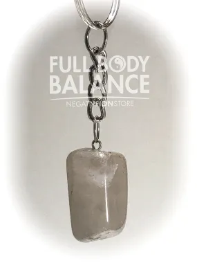 Smoky Quartz Tumbled Keychain