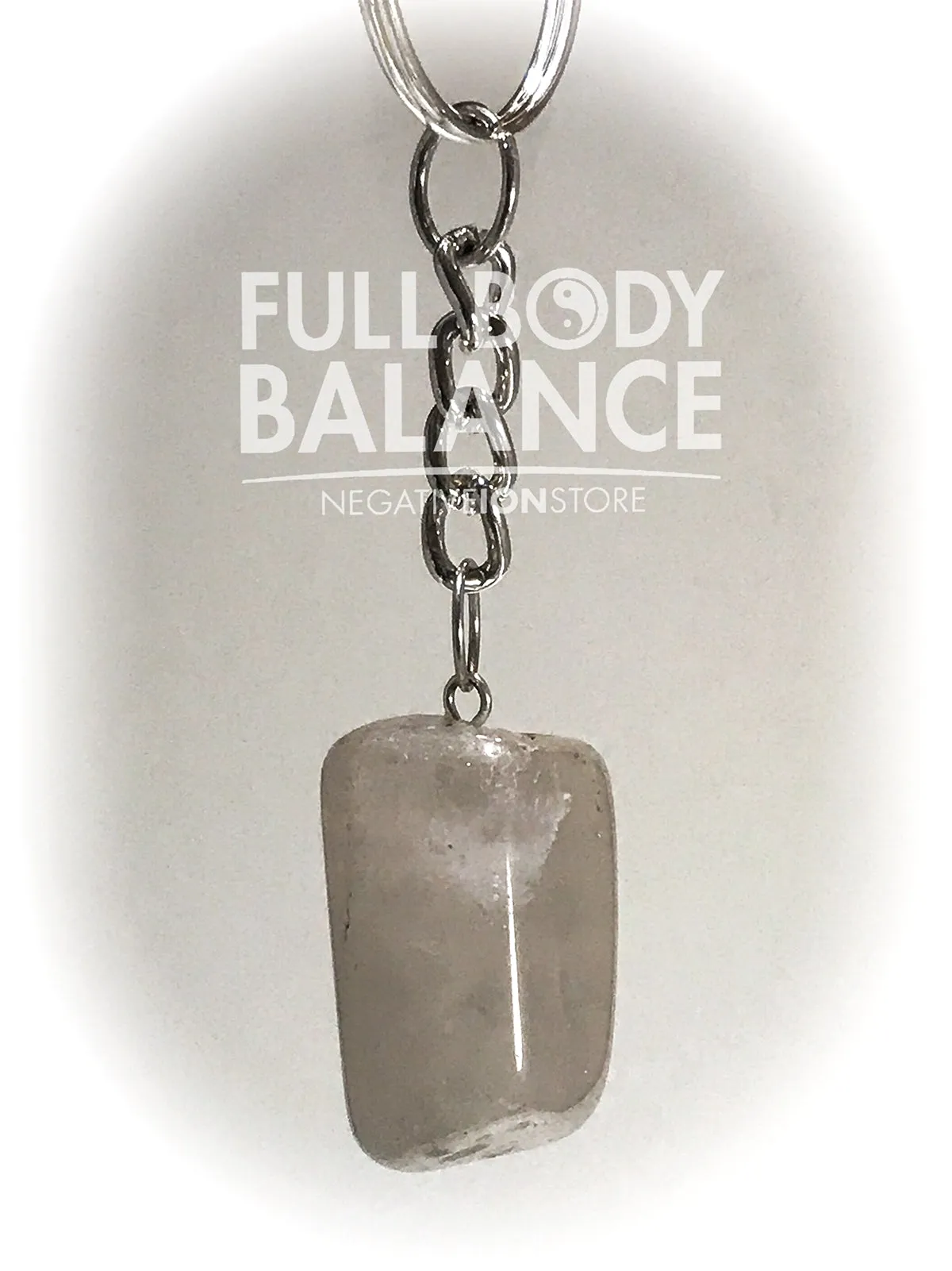 Smoky Quartz Tumbled Keychain